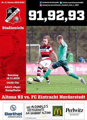 Stadionzeitung 09 Altona 93